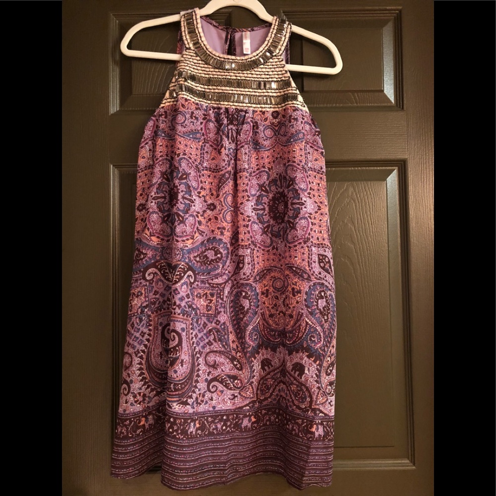 Purple Paisley Dress